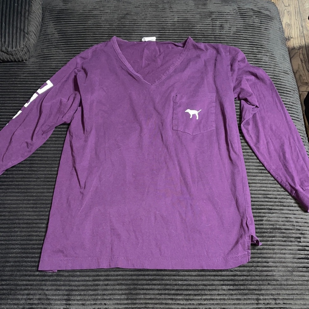 Victoria’s Secret PINK Purple logo long sleeve